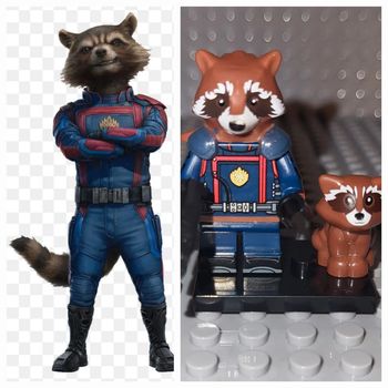 Minifigure / Figurine 🎬 Les Gardiens De La Galaxie 🌌 Rocket Raccoon