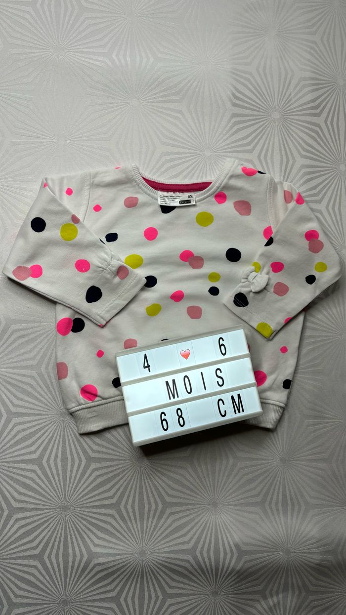 Pull fille 4-6 mois - 68 cm