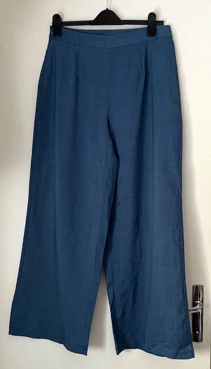 Pantalon large bleu Taille L - photo numéro 2