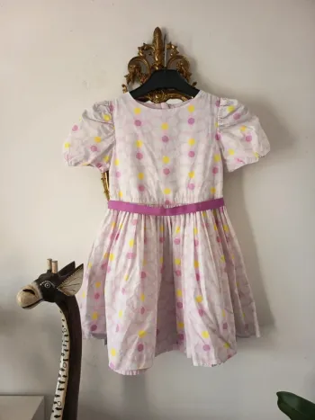Robe fleurs avec ceinture