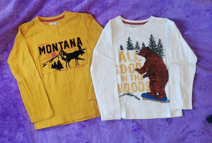 Lot 2 t-shirt manches longues orchestra 8 ans