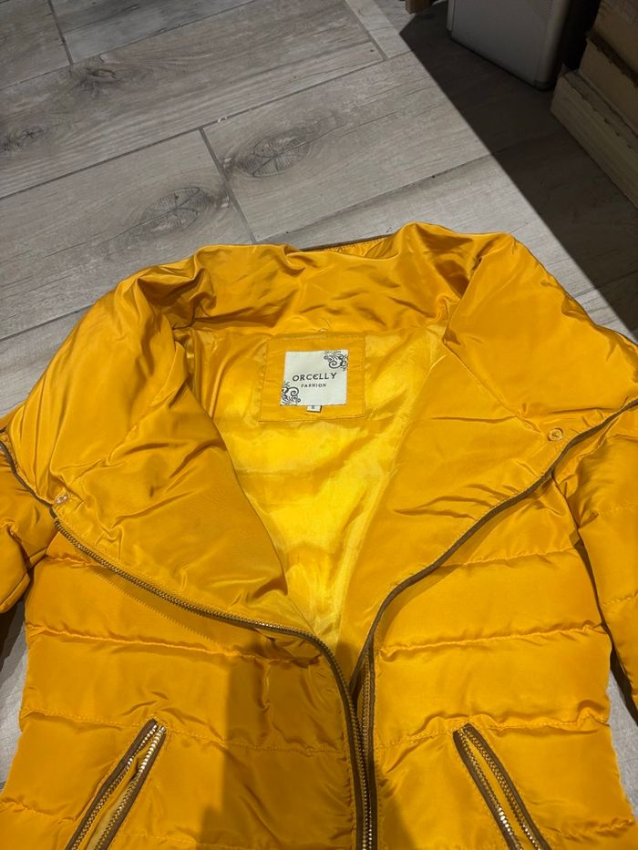 Manteau à fourrure moutarde Orcelly - photo numéro 4