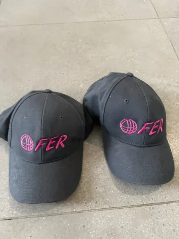 Lot de 2 casquettes grises, très bon état, taille unique