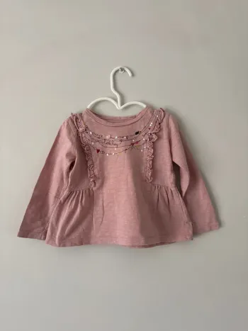 👚 T-shirt manche longue - bébé fille - 2 ans - 24 mois -marese- très bon etat