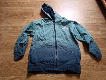 Sweat zippé à capuche vert, Vertbaudet, 10 ans