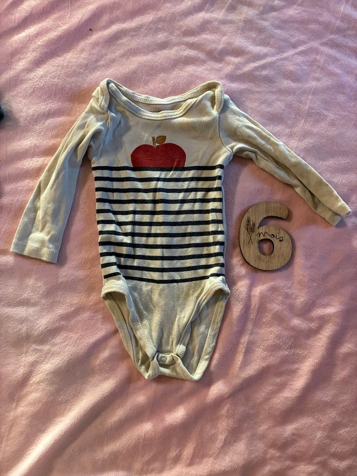 Lot bodies manches longues 6 mois - photo numéro 4