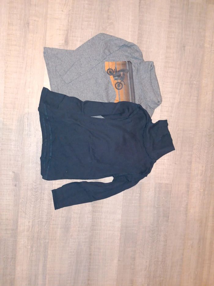 Lot de tee-shirts manches longues cols roulés 6 ans - photo numéro 7