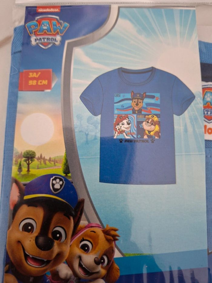 Tee-shirt pat patrouille neuf sous blister taille 3 ans - photo numéro 3