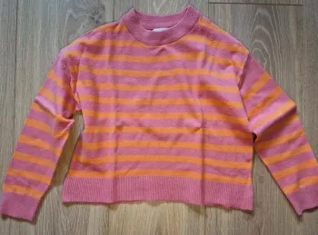 Pull fille Zara rose orange 116 cm