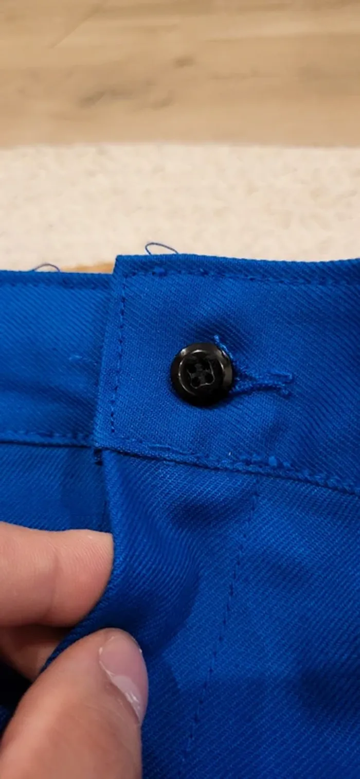 Pantalon bleu neuf avec étiquette Adolphe Lafont T42 - photo numéro 3
