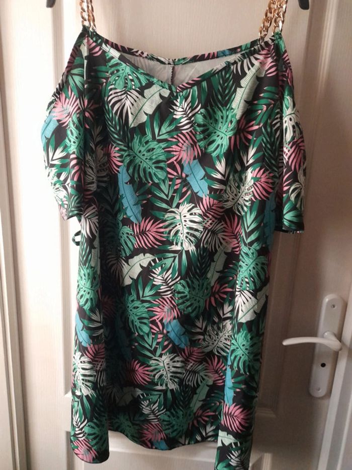 Tunique feuillage tropical 46/48