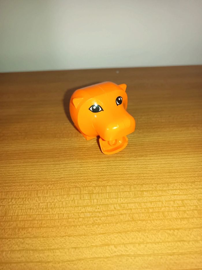 Lego Duplo tête de lion orange - photo numéro 2