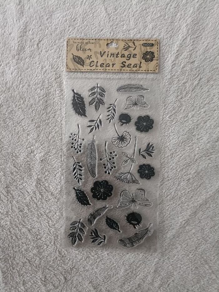 Tampon transparent vintage