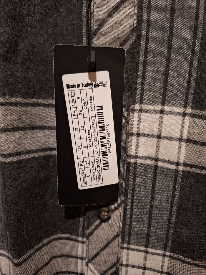 Chemise longues manches à carreaux hiver neuve Trendyol S - photo numéro 4