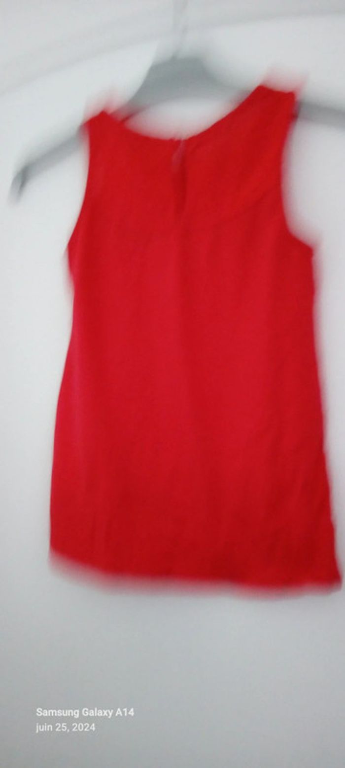 Tunique débardeur avec broderies rouge fille 10 ans vert baudet - photo numéro 13