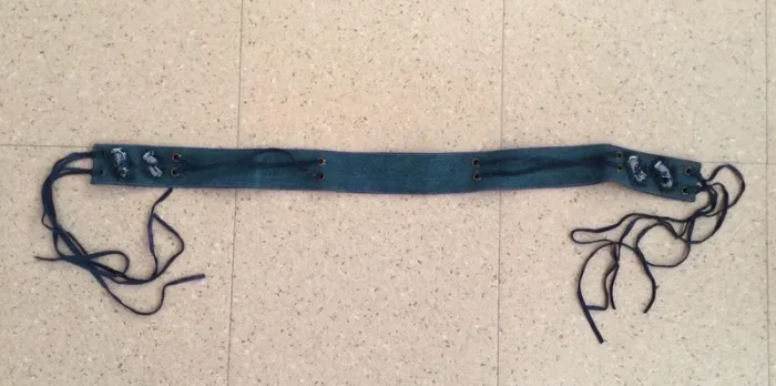 Ceinture en jeans a nouer - photo numéro 2