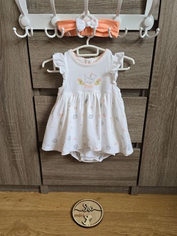 Vêtement Bébé Fille - Robe avec body intégré - Disney - 6 mois
