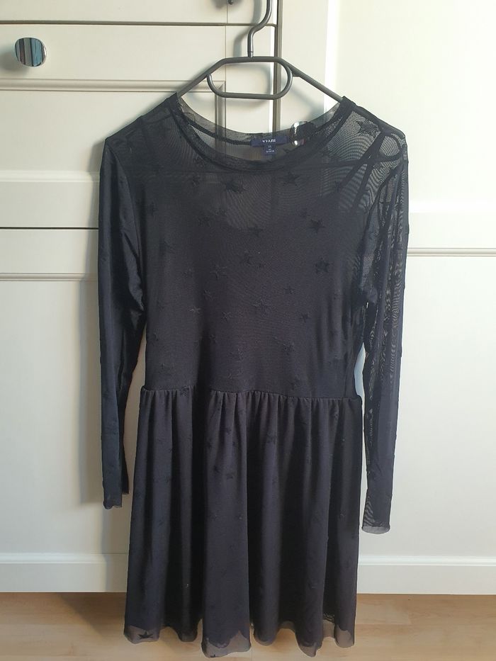 Robe manches longues noire kiabi - photo numéro 2