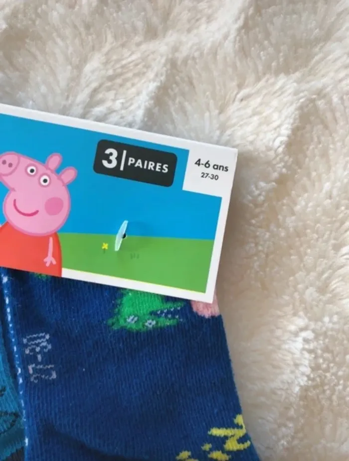 Chaussette peppa pig - photo numéro 2