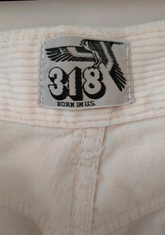 Jeans vintage velours côtelé 100% coton  Uniform t.38 taille haute - photo numéro 5