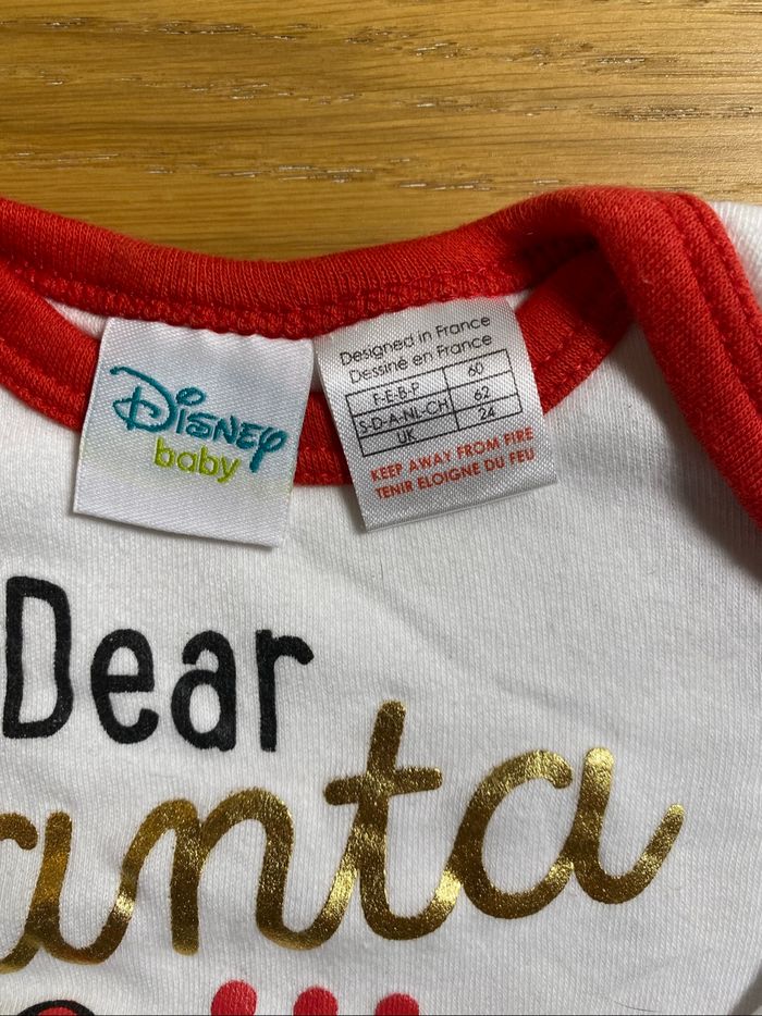 Disney Body Santa Minnie Taille 3 mois - photo numéro 4