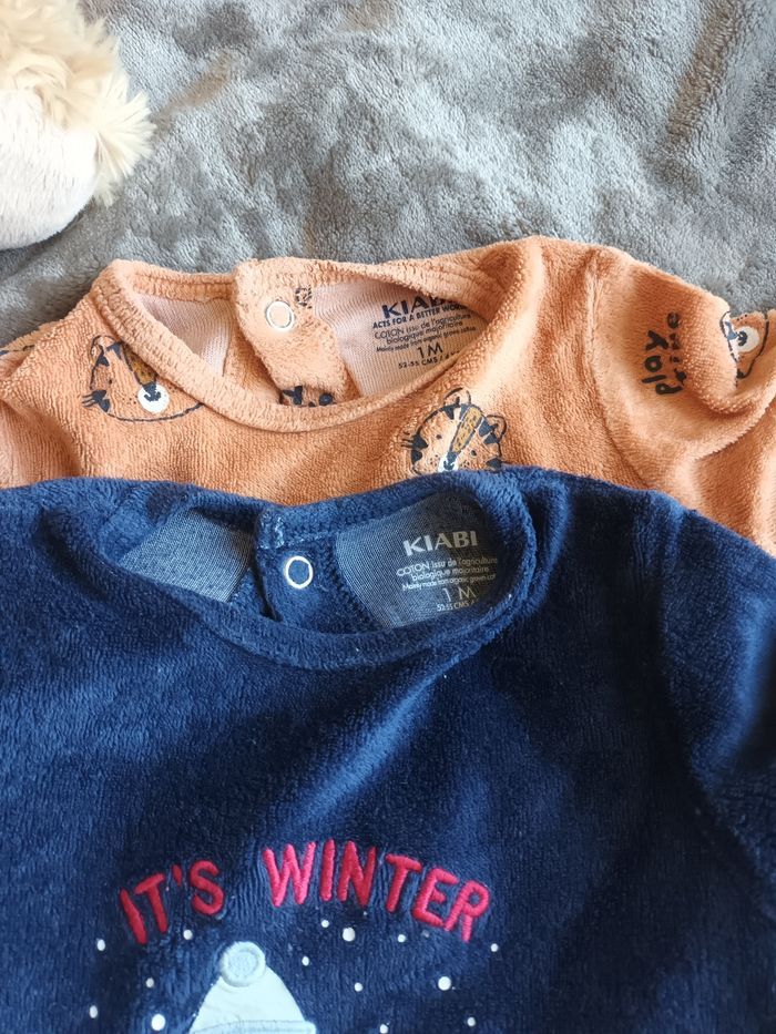 Lot de pyjamas 1 mois - photo numéro 3