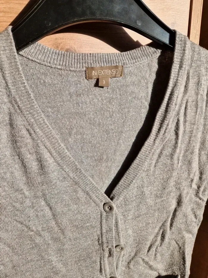 Gilet gris 3 ans - photo numéro 4