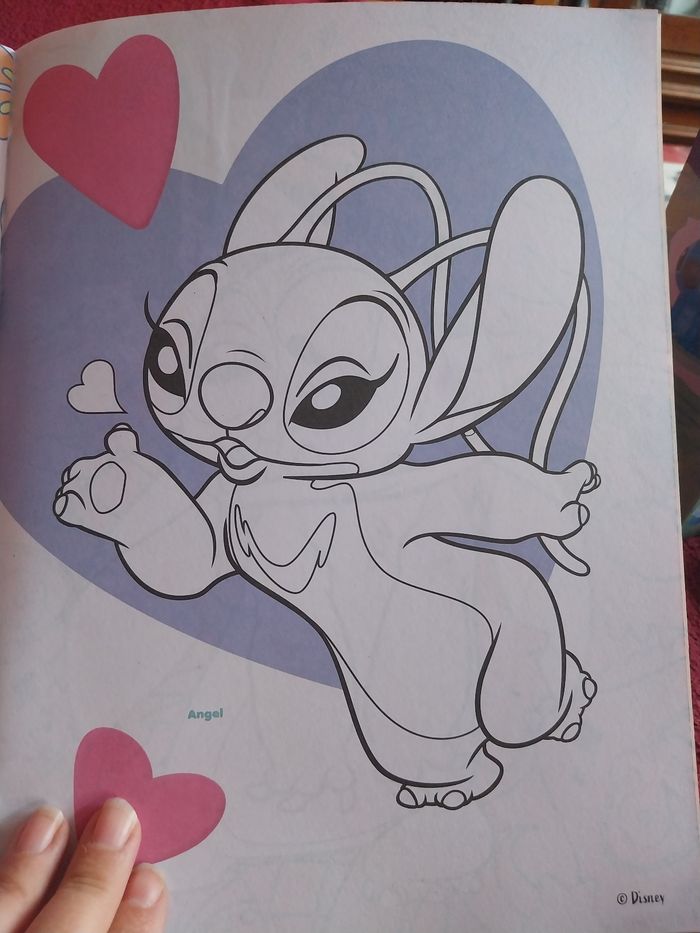 Livre de coloriages stitch et Angel - photo numéro 4