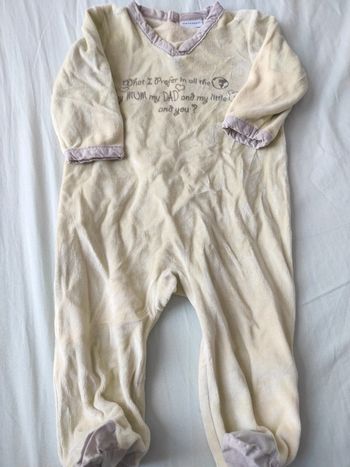 Pyjama velours T9M Vertbaudet