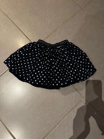 Jupe à pois - Okaidi - Bleu marine, argenté & doré - 6 ans
