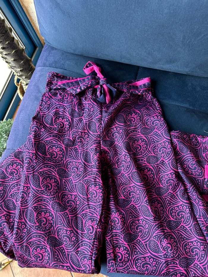 Sarouel rose et violet