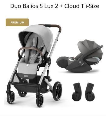 Poussette Cybex balios s + siège auto cloud t i-size + isofix base t