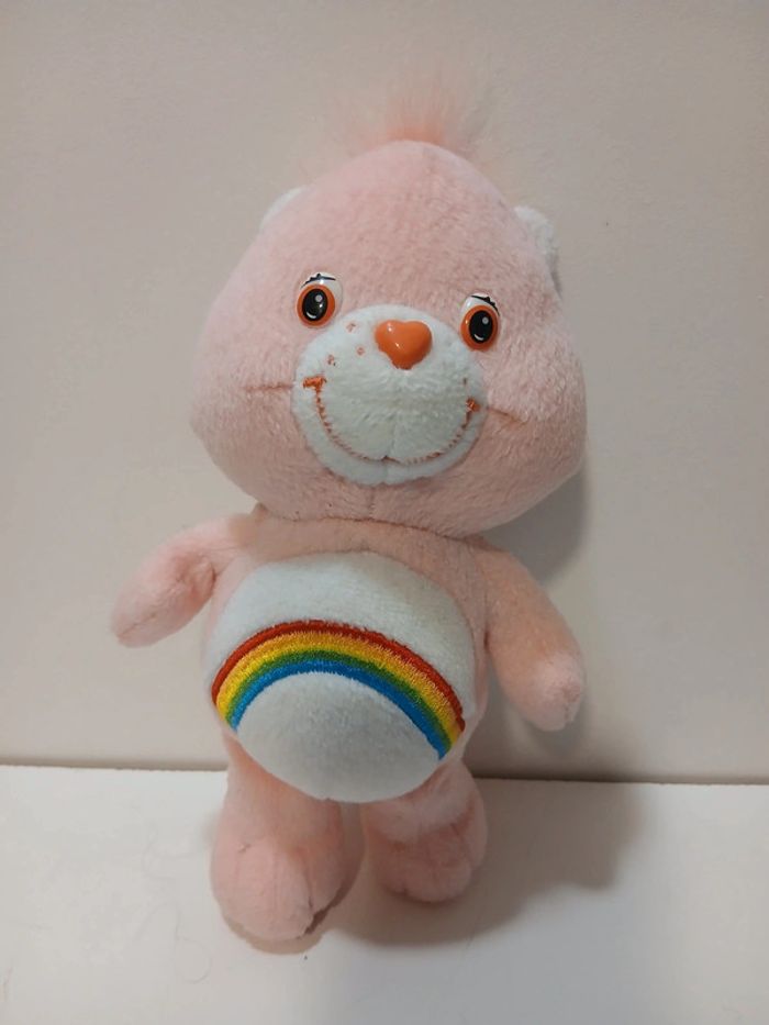 Peluche bisounours pink rainbow