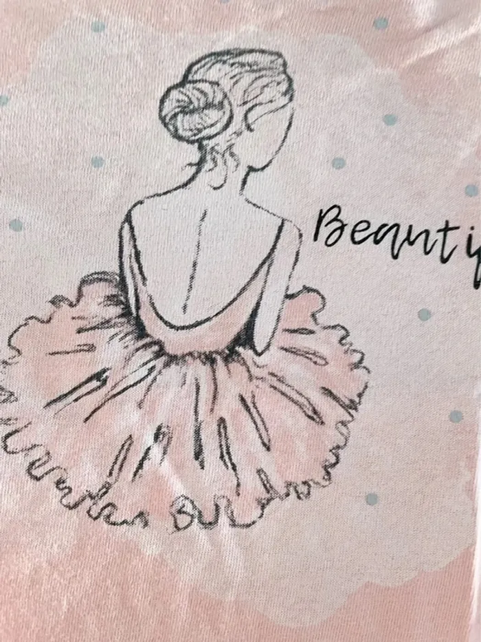 T-shirt rose danseuse young dimension 4-5ans - photo numéro 4