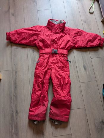 Combinaison de ski rouge 4 ans mixte quechua