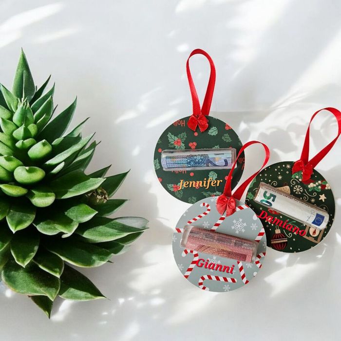 Petite enveloppe cadeau billet sapin