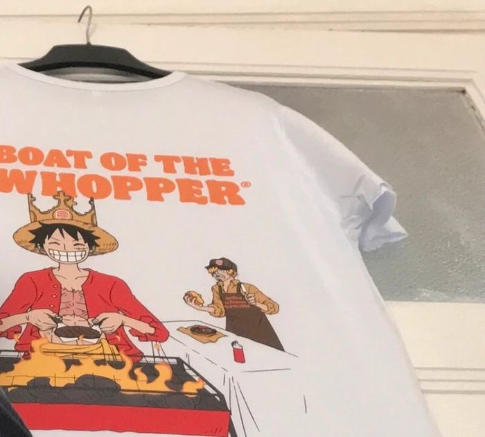 T-shirt One Pièce Burger King collector en taille M - photo numéro 12