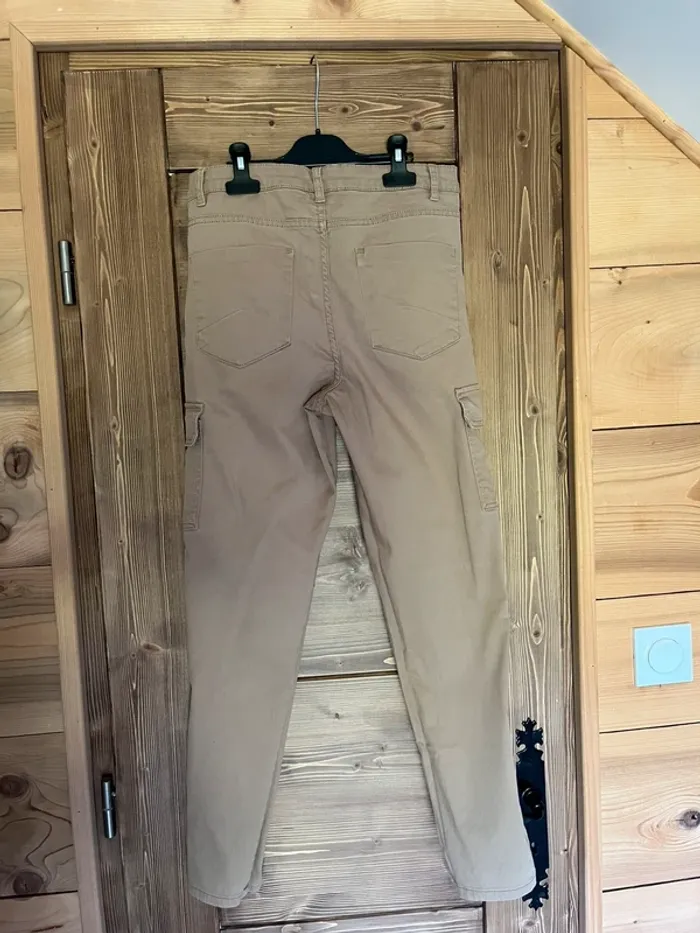 Pantalon cargo camel - photo numéro 3