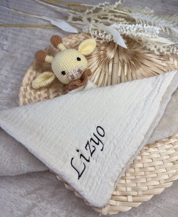 Doudou girafe fait main