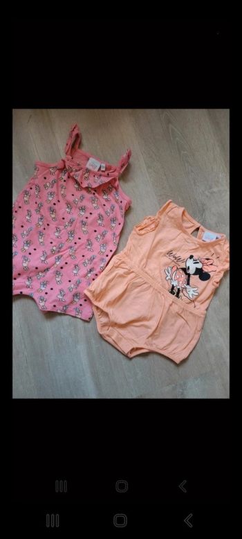 Lot de 2 barboteuses 12 mois