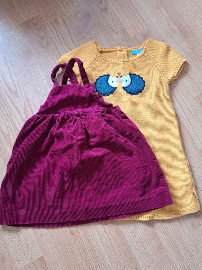 Lot 2 robes fille 18 mois