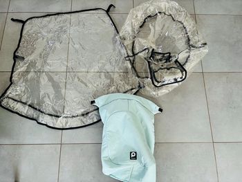 Lot housses de protection poussette imperméable