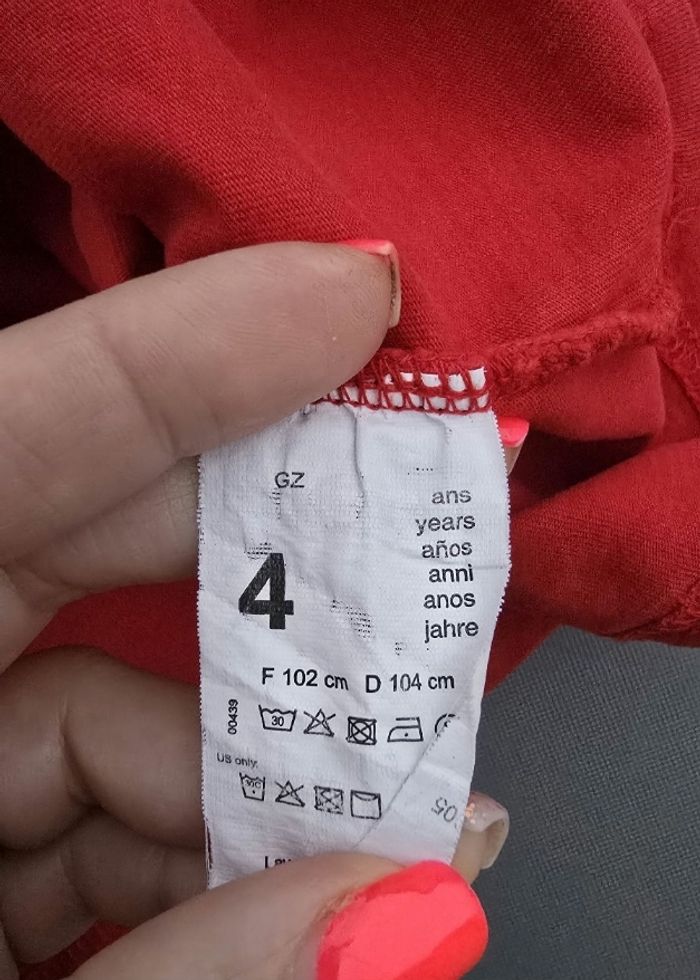 Tee-shirt ML 4 ans garcon 3 pommes - photo numéro 4