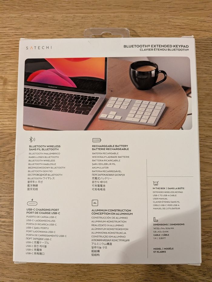Clavier étendu bluetooth extended keyboard Satechi neuf scellé - photo numéro 2