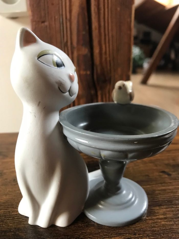 Figurine Chat et Oiseau Partylite 2013 - photo numéro 2