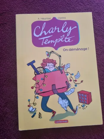 Livre Charly tempête on déménage