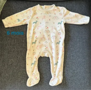 Pyjama velours 6 mois