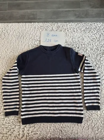 Pull marinière 8 ans