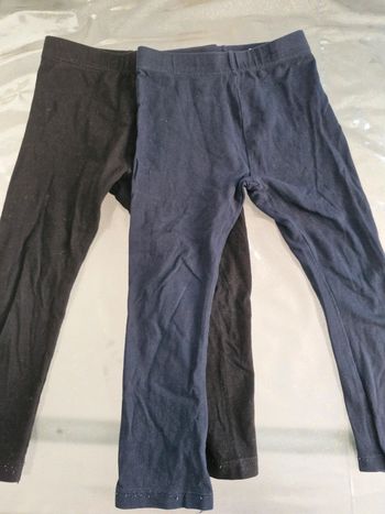 Lot de 2 leggings fille