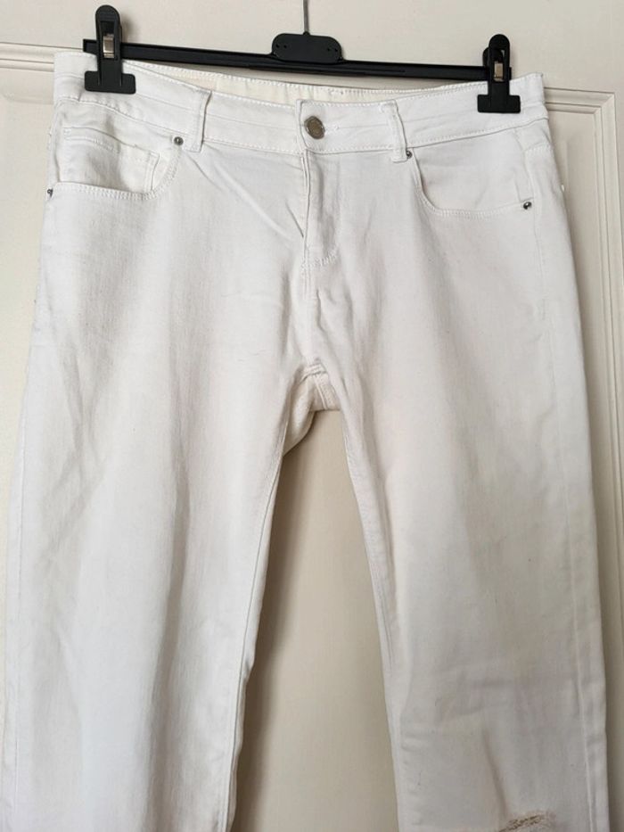 Lot de 2 jeans - kaki et blanc - photo numéro 4